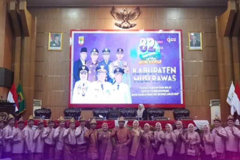 Ketua DPRD Firdaus Cik Olah Pimpin Paripurna Istimewa Hari Jadi Musirawas ke 82 Tahun